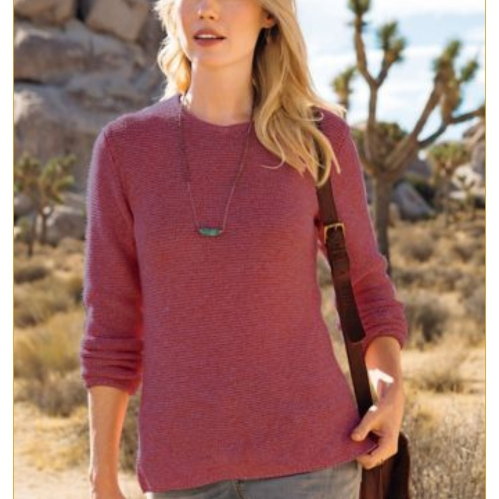 NWOT Sahalie medium burgundy pullover sweater